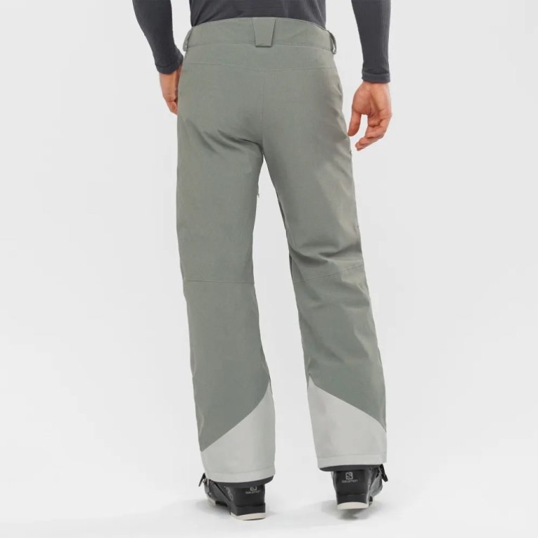 Light Olive Salomon Untracked Men's Ski Pants | PH 35291T